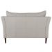 Sofá 2 Lugares Decorativo Sala de Estar 120cm Pés Palito Lubbock Couro Off White G58 - Gran Belo