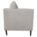 Sofá 2 Lugares Decorativo Sala de Estar 120cm Pés Palito Lubbock Couro Off White G58 - Gran Belo