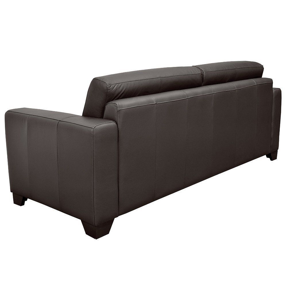 Sofá 2 Lugares Estocolmo 155cm Couro Chocolate - Gran Belo