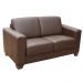 Sofá 2 Lugares Estocolmo 155cm Couro Chocolate G03 - Gran Belo
