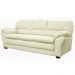 Sofá 2 Lugares Laura 160cm Couro Off White - Gran Belo