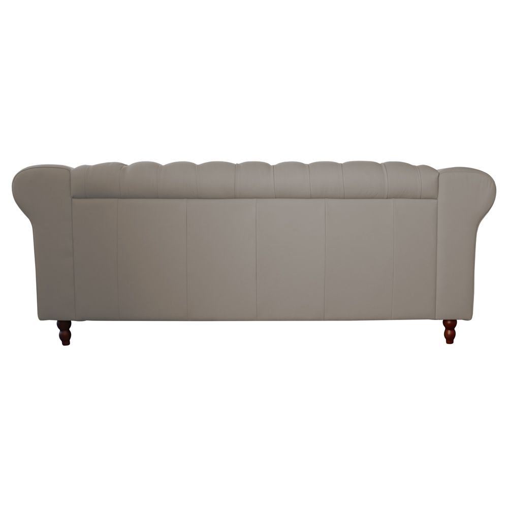 Sofá 2 Lugares Maggiore 180cm Couro Bege G58 - Gran Belo