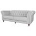 Sofá 2 Lugares Maggiore 180cm Couro Branco - Gran Belo