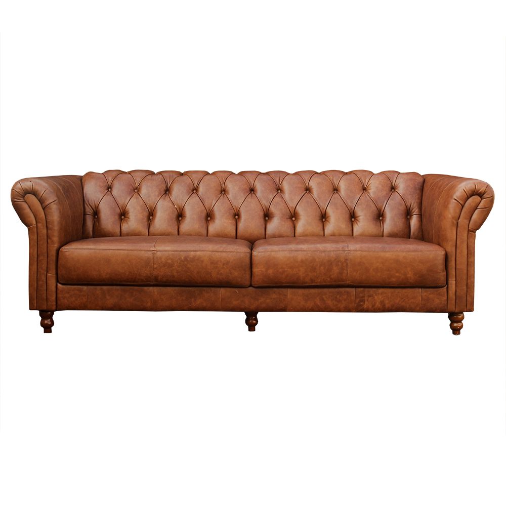 Sofá 2 Lugares Maggiore 180cm Couro Mel - Gran Belo
