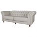 Sofá 2 Lugares Maggiore 180cm Couro Off White G58 - Gran Belo