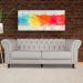Sofá 2 Lugares Maggiore 180cm Couro Off White G58 - Gran Belo