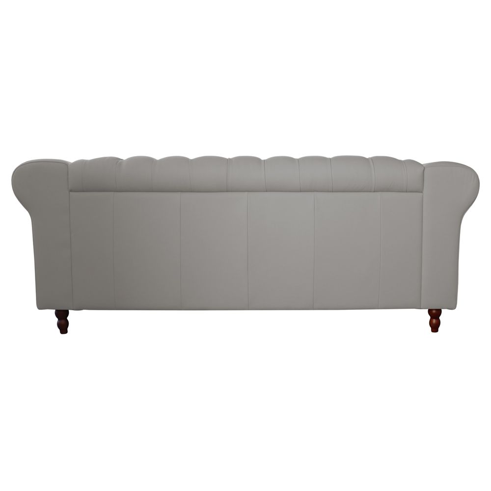 Sofá 2 Lugares Maggiore 180cm Couro Off White G58 - Gran Belo