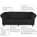 Sofá 2 Lugares Maggiore 180cm Couro Preto G58 - Gran Belo