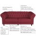 Sofá 2 Lugares Maggiore 180cm Couro Vermelho - Gran Belo