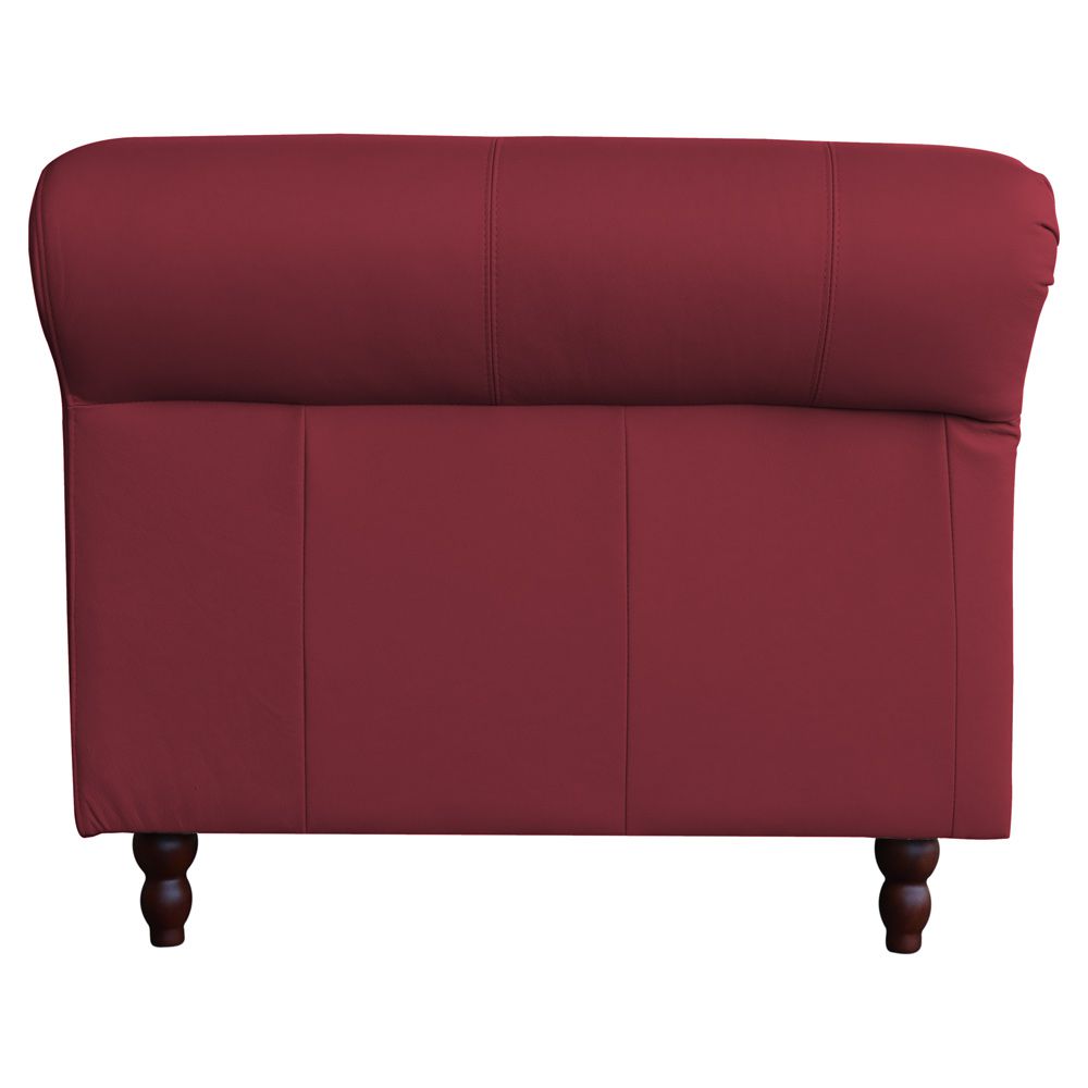 Sofá 2 Lugares Maggiore 180cm Couro Vermelho - Gran Belo