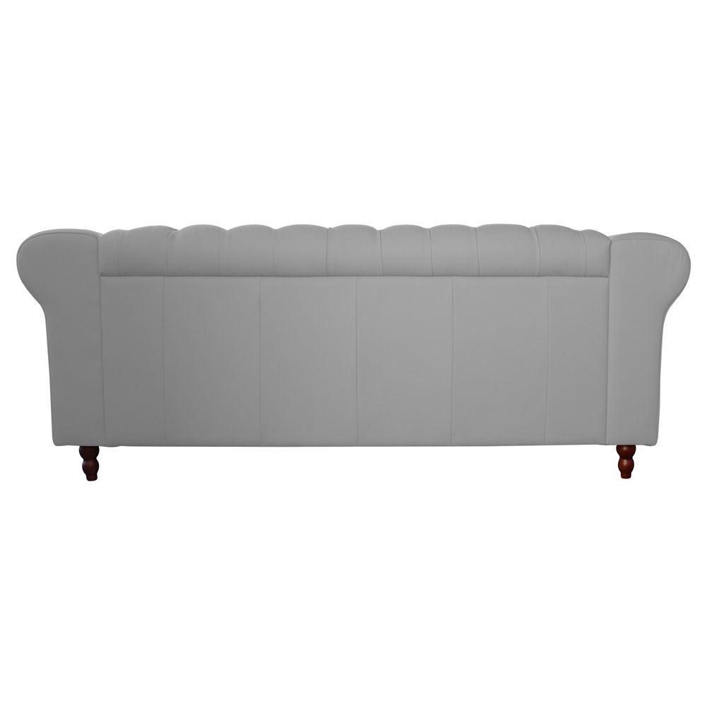 Sofá 2 Lugares Maggiore 200cm Couro Branco - Gran Belo