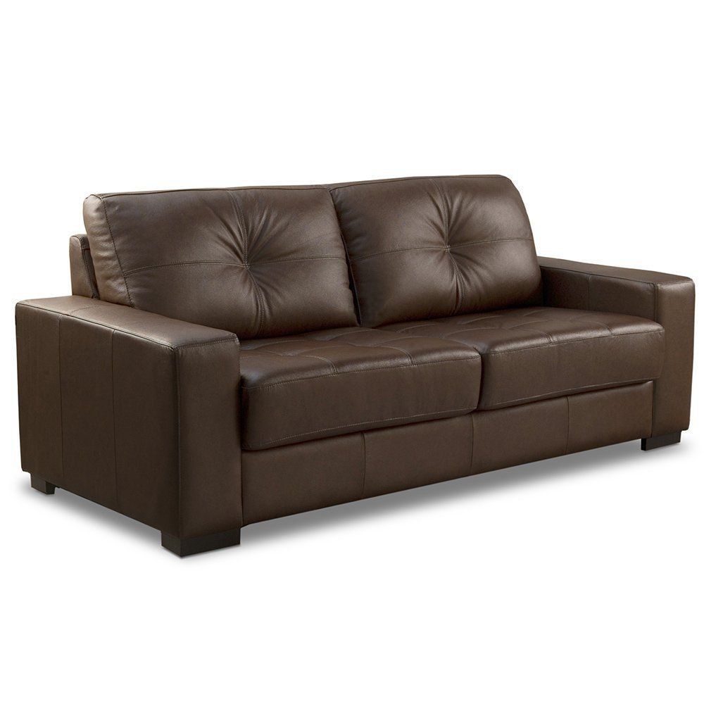 Sofá 2 Lugares Milão 150cm Couro Caramelo - Gran Belo