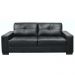 Sofá 2 Lugares Milão 150cm Couro Negro - Gran Belo