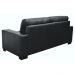 Sofá 2 Lugares Milão 150cm Couro Negro - Gran Belo