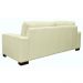 Sofá 2 Lugares Milão 150cm Couro Off White - Gran Belo