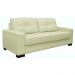 Sofá 2 Lugares Milão 150cm Couro Off White - Gran Belo