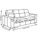 Sofá 2 Lugares Milão 150cm Couro Off White - Gran Belo