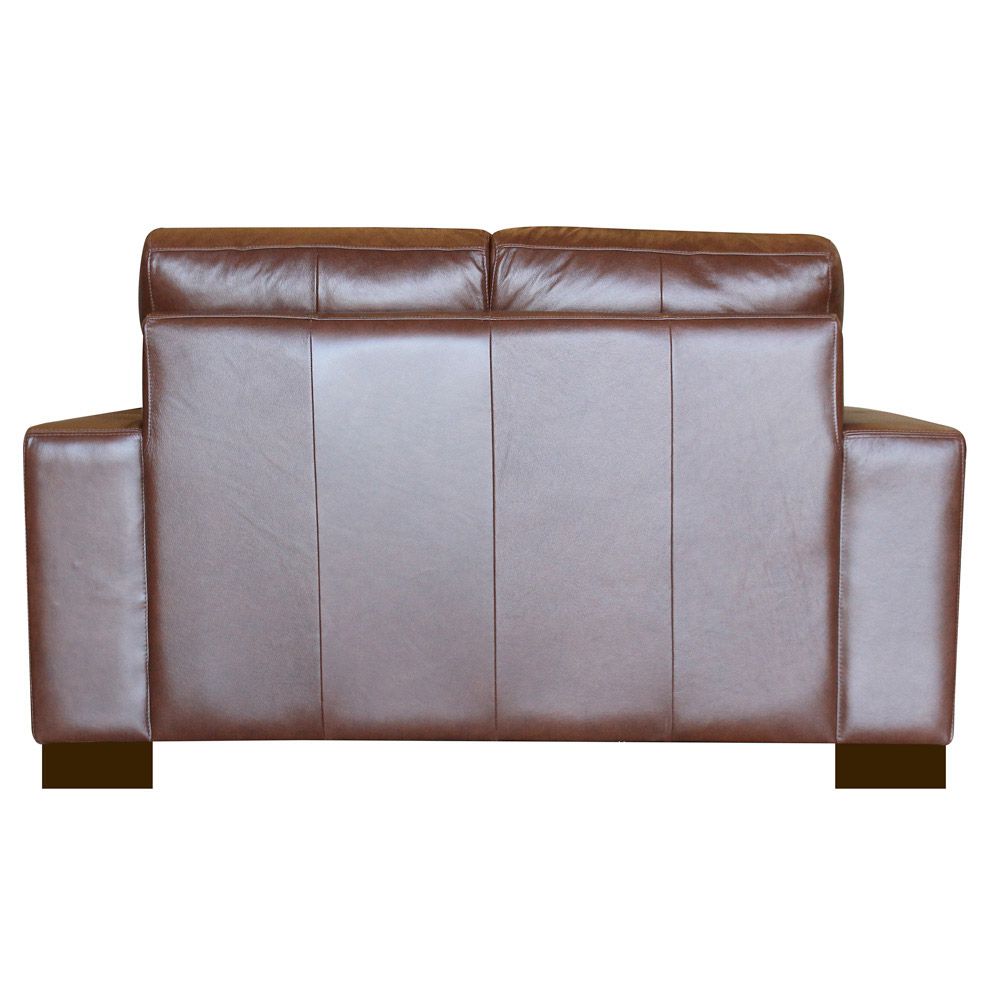 Sofá 2 Lugares Sala de Estar 150cm Milão Couro Caramelo G03 - Gran Belo