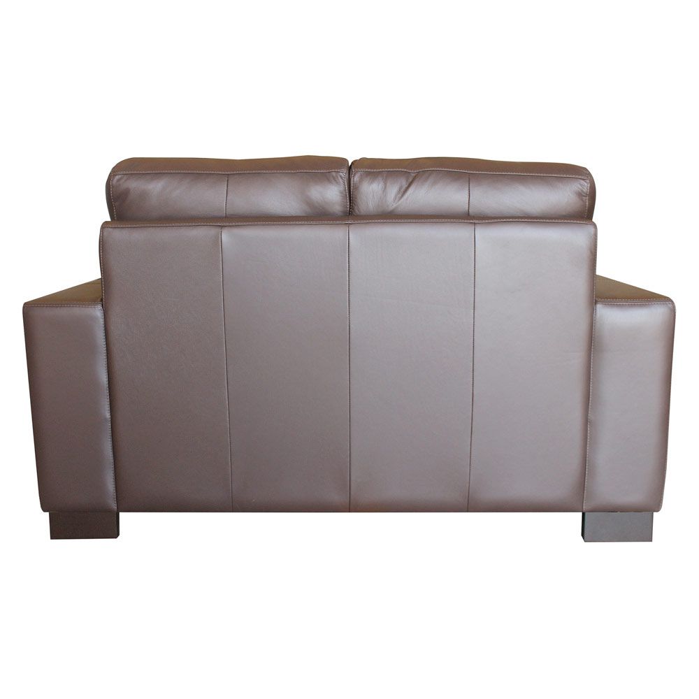 Sofá 2 Lugares Sala de Estar 150cm Milão Couro Chocolate - Gran Belo