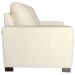 Sofá 2 Lugares Sala de Estar 150cm Milão Couro Off White G03 - Gran Belo