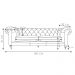 Sofá 2 Lugares Sala de Estar 180cm Chesterfield Duo Couro Conhaque Brilho G40 - Gran Belo