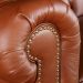 Sofá 2 Lugares Sala de Estar 180cm Chesterfield Duo Couro Conhaque Brilho G40 - Gran Belo