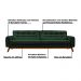 Sofá 2 Lugares Sala de Estar Eros 150 cm Veludo Esmeralda Base Fixa G15 - Gran Belo