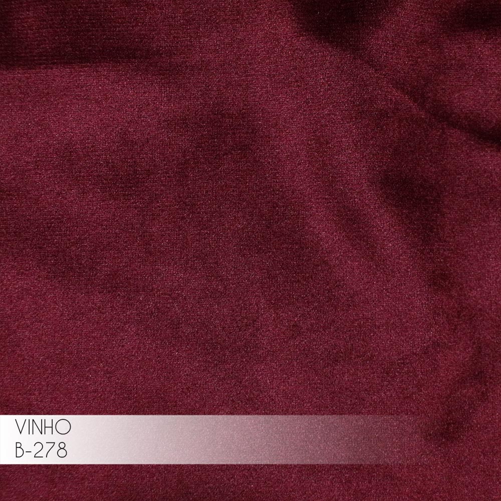 Sofá 2 Lugares Sala de Estar Eros 150 cm Veludo Vinho Base Fixa G15 - Gran Belo