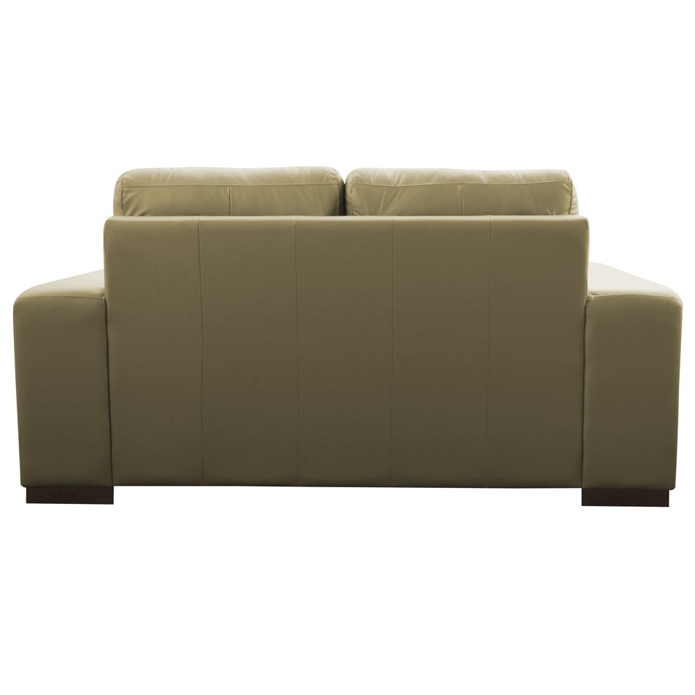 Sofá 2 Lugares Sala de Estar Milano 170cm Couro Bege G58 - Gran Belo