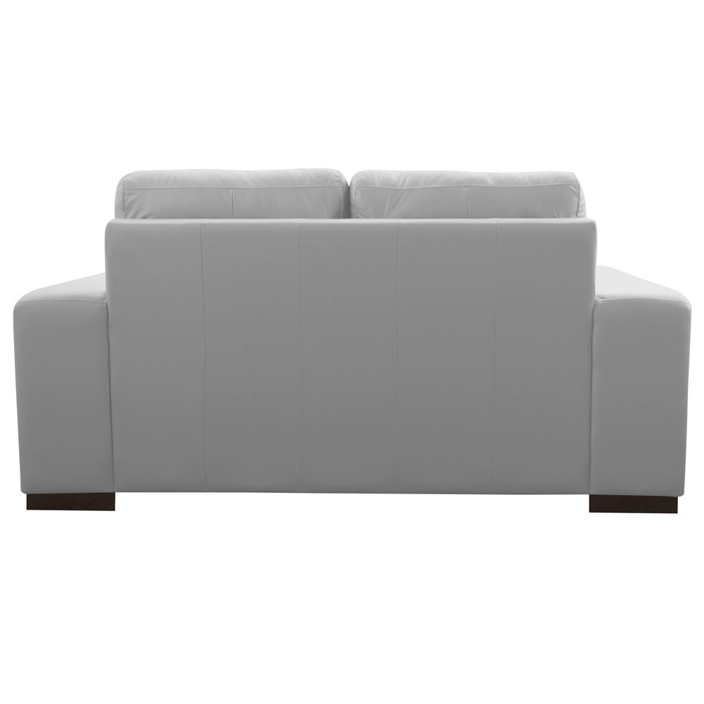 Sofá 2 Lugares Sala de Estar Milano 170cm Couro Branco G58 - Gran Belo