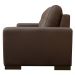 Sofá 2 Lugares Sala de Estar Milano 170cm Couro Marrom G58 - Gran Belo