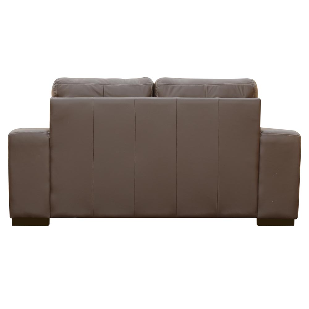 Sofá 2 Lugares Sala de Estar Milano 170cm Couro Marrom G58 - Gran Belo