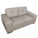 Sofá 2 Lugares Sala de Estar Milano 170cm Couro Off White G58 - Gran Belo