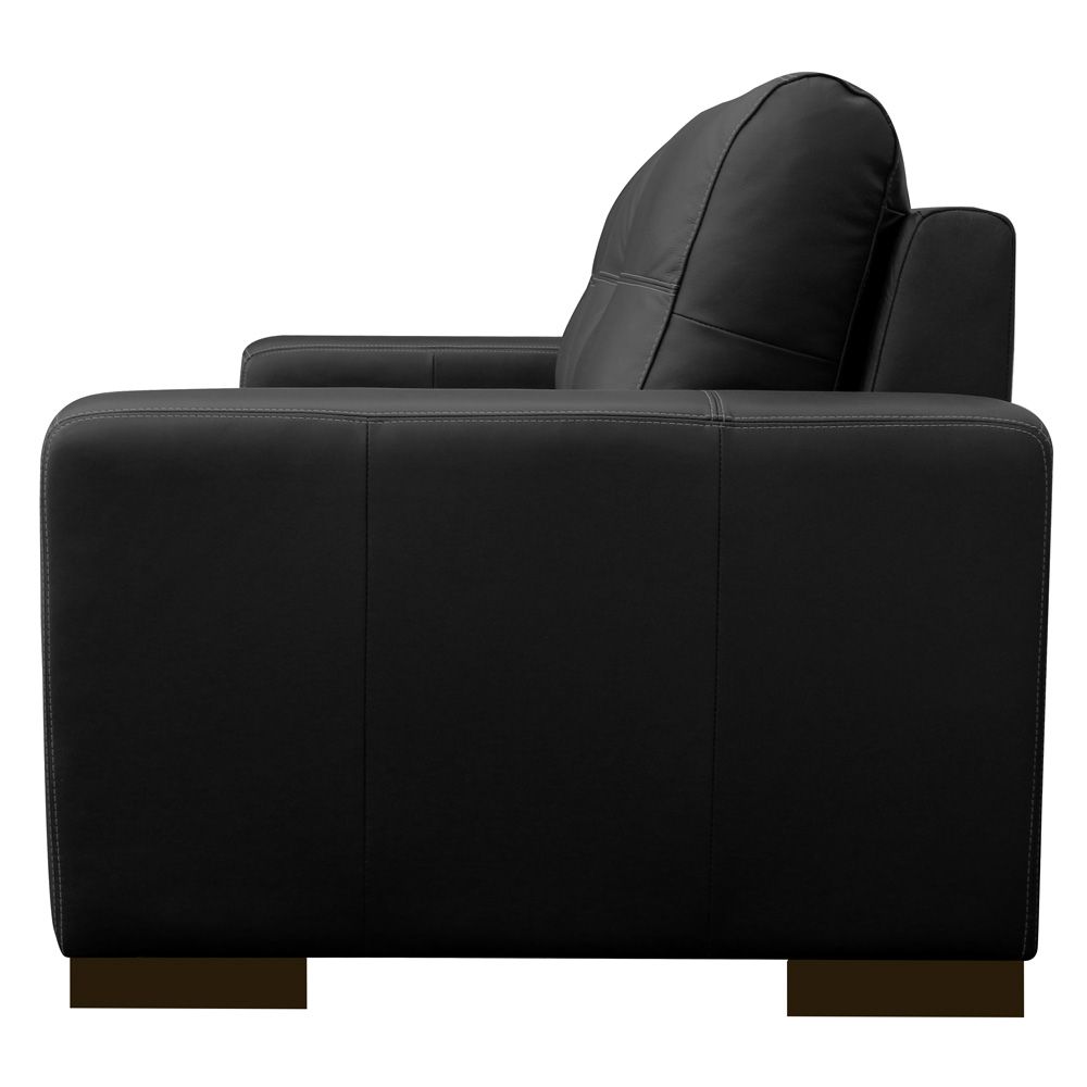 Sofá 2 Lugares Sala de Estar Milano 170cm Couro Preto G58 - Gran Belo