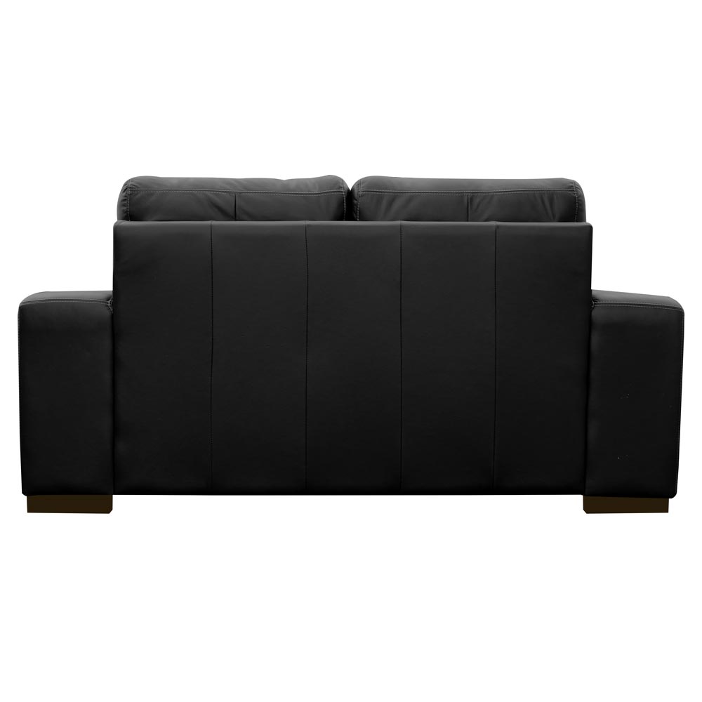Sofá 2 Lugares Sala de Estar Milano 170cm Couro Preto G58 - Gran Belo