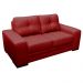 Sofá 2 Lugares Sala de Estar Milano 170cm Couro Vermelho G58 - Gran Belo