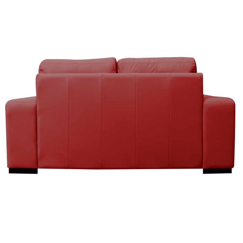 Sofá 2 Lugares Sala de Estar Milano 170cm Couro Vermelho G58 - Gran Belo