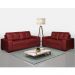 Sofá 2 e 3 Lugares Milano Couro Vermelho - Gran Belo