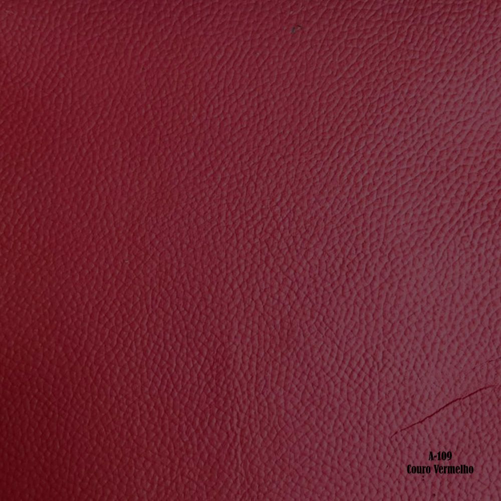 Sofá 2 e 3 Lugares Turim Couro Vermelho G58 - Gran Belo