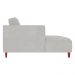 Sofá 290cm com Chaise Esquerda Franz Suede Cinza - Gran Belo