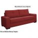 Sofá 3 Lugares 200cm Turim Couro Vermelho G58 - Gran Belo