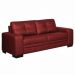 Sofá 3 Lugares 210cm Milano Couro Vermelho - Gran Belo