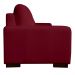 Sofá 3 Lugares Bipartido Sala de Estar Milano 240cm Couro Vermelho G58 - Gran Belo