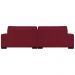 Sofá 3 Lugares Bipartido Sala de Estar Milano 240cm Couro Vermelho G58 - Gran Belo