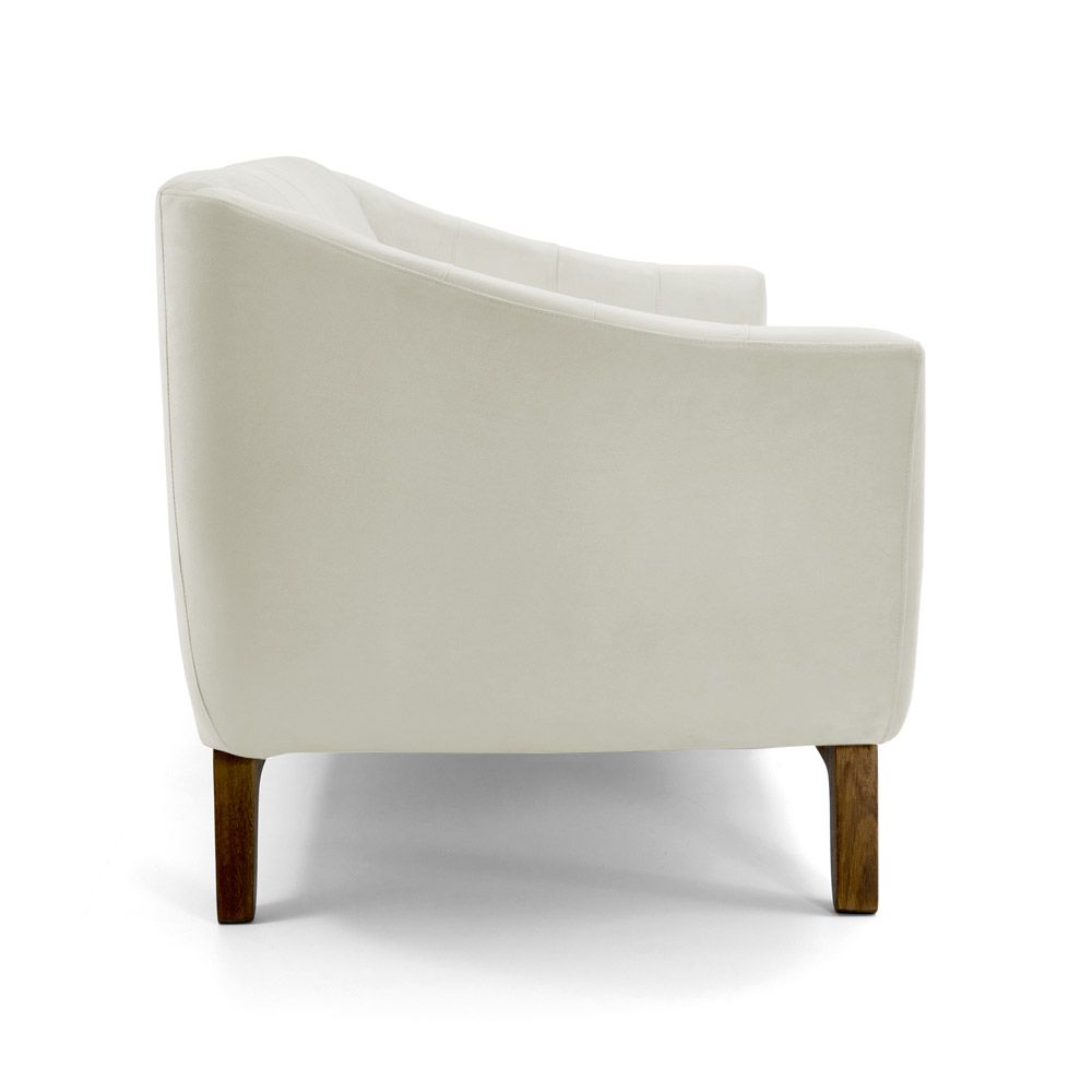 Sofá 3 Lugares Boomer 210cm PU Sintético Bege G15 - Gran Belo