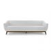 Sofá 3 Lugares Boomer 210cm PU Sintético Branco G15 - Gran Belo