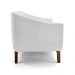 Sofá 3 Lugares Boomer 210cm PU Sintético Branco G15 - Gran Belo