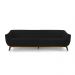 Sofá 3 Lugares Boomer 210cm PU Sintético Preto G15 - Gran Belo