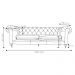 Sofá 3 Lugares Sala de Estar 235cm Chesterfield Duo Couro Tabaco G40 - Gran Belo