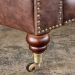 Sofá 3 Lugares Sala de Estar 235cm Chesterfield Duo Couro Tabaco G40 - Gran Belo